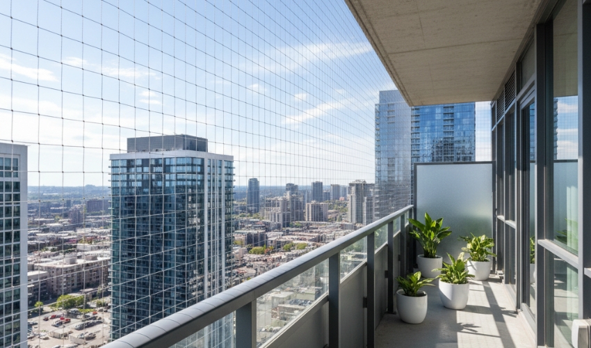Balcony Safety Nets Installation