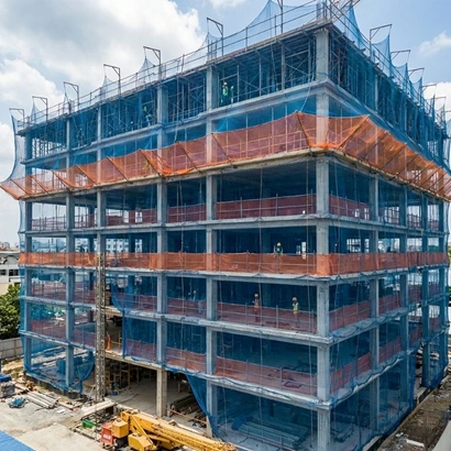 Professional construction safety nets setup in Vijayawada