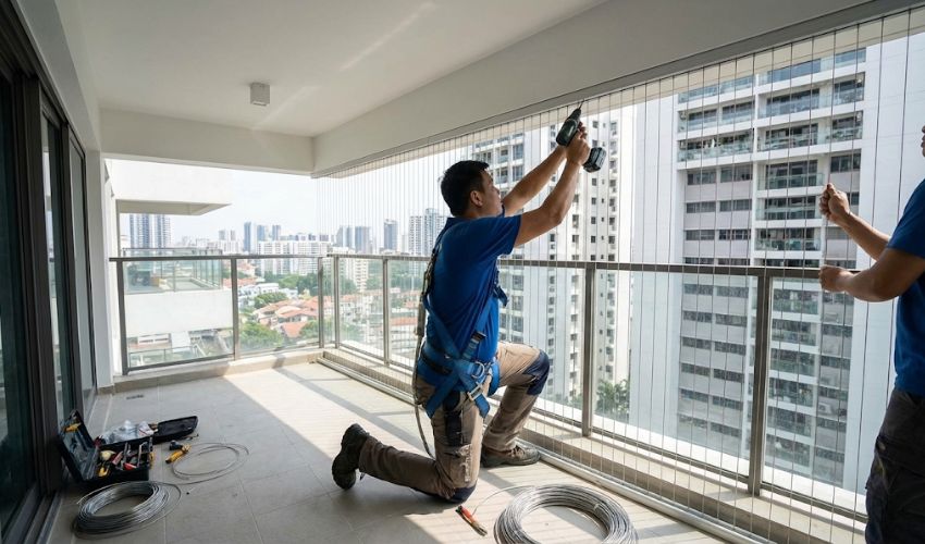 Professional Invisible Grill Installation Team in Vijayawada